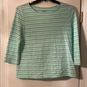 Croft & Barrow Mint Green Long Sleeve